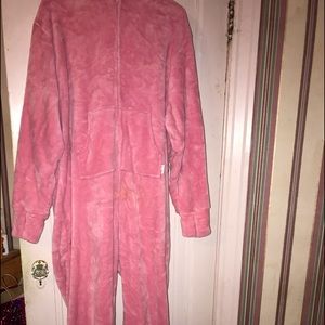 Pink footie pjs